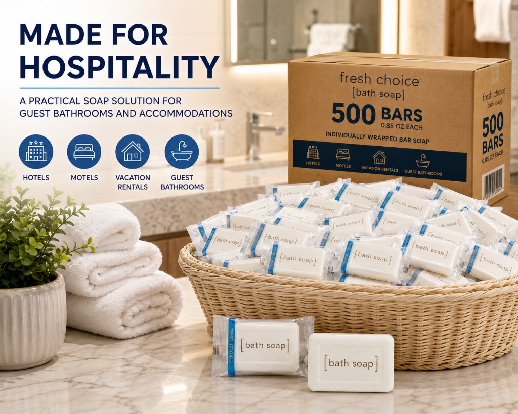 Fresh Choice #1 1/2 made for hospitality bulk hotel soap
