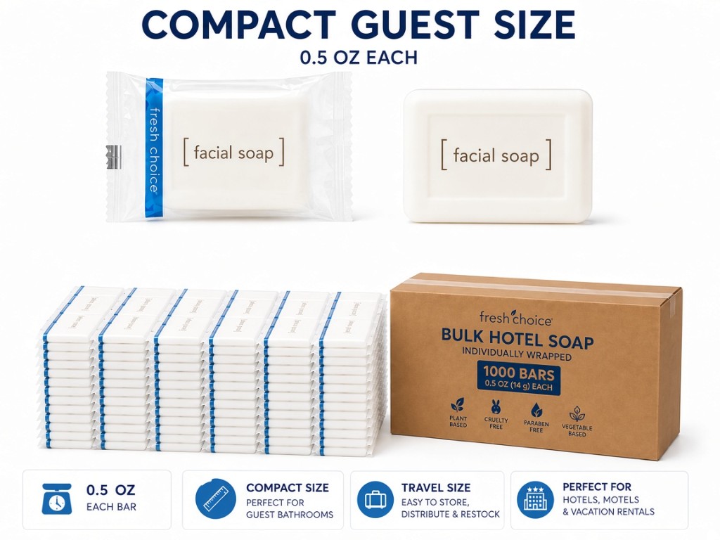 Fresh Choice #3/4 facial soap compact guest size 0.5 oz